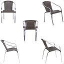 Ver imagem 5 de 7 Cadeira Maresia Aluminio Polido Fibra Sintetica Tr. Simples - Tabaco