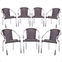 Ver imagem 1 de 7 Cadeira Maresia Aluminio Polido Fibra Sintetica Tr. Simples - Tabaco