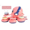 Ver imagem 2 de Brinquedo Educativo Polvo Musical Com 6 Botões  Rosa + 20 Sons