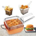 Ver imagem 1 de Mini Cesta de Fritura de Aço Inoxidável Walfos, Cesta de Fritadeira