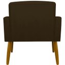 Ver imagem 2 de Poltrona Hope Decorativa Confortável para Sala Quarto Recepção Tecido Suede Pés Palito