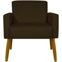 Ver imagem 3 de Poltrona Hope Decorativa Confortável para Sala Quarto Recepção Tecido Suede Pés Palito