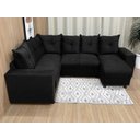Ver imagem 2 de Sofá Canto Preto 601 Áustria