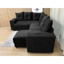 Ver imagem 3 de Sofá Canto Preto 601 Áustria