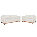 Ver imagem 1 de Kit Sofa 3 Lugares e 2 Poltronas Europa 180 Cm Bouclé - Adj Decor