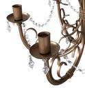 Ver imagem 7 de Lustre De Ferro Rústico Dourado Com Cristal Artesanal Libertas Rosas Artesanato Rococó