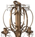 Ver imagem 6 de Lustre De Ferro Rústico Dourado Com Cristal Artesanal Libertas Rosas Artesanato Rococó