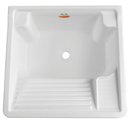 Ver imagem 2 de Tanque para Lavanderia Lavar Roupas Calçados Pequeno 22l Branco com Gabinete Stilofibra Tanquinho