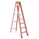 Ver imagem 1 de Escada em Fibra Tesoura 7 Degraus 2,40m com Patamar Simples WBertolo