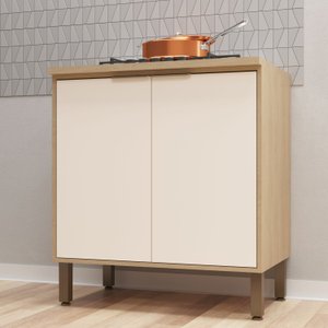 Balcao De Cozinha 80Cm 2 Portas Karine 