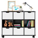 Ver imagem 1 de Nicho Organizador Toys 6 Gavetas Preto/Branco Mpozenato