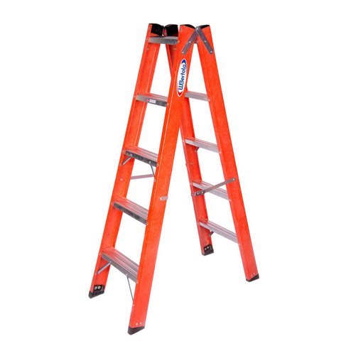 Escada em Fibra Tesoura Dupla 5 Degraus 1,50m WBertolo