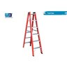 Escada em Fibra Tesoura Dupla 6 Degraus 1,80m WBertolo - 5