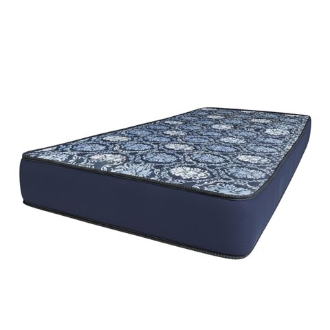 Colchão Solteiro Espuma D28 188x88x17 Cinza Ortopédico Confortável