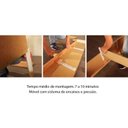 Ver imagem 4 de Cama Box Base Casal ClickBox Bordado White (138x188x28) - Herval