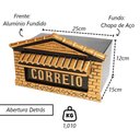 Ver imagem 2 de Caixa de Correio para Cartas Colonial Detras 20x25x12cm