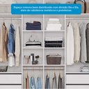 Ver imagem 7 de Guarda Roupa Casal com Espelho 2 Portas de Correr 4 Gavetas MDF Camilla Espresso Móveis