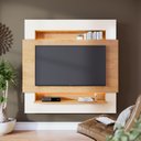 Ver imagem 2 de Painel para TV até 58 Polegadas com Fita de LED 1 Prateleira Abruzzo Yescasa