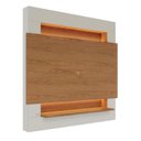 Ver mais imagens de Painel para TV até 58 Polegadas com Fita de LED 1 Prateleira Abruzzo Yescasa