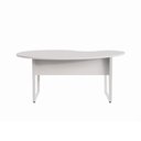 Ver imagem 2 de Mesa para Escritório Mesa Linear Orgânica Contemporâneo sem Gavetas 175cm Branco F5 Office