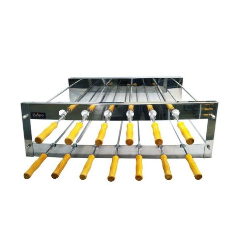Churrasqueira Rotativa Cerpo 13 Espetos Dupla Inox