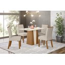 Ver imagem 1 de Mesa de Jantar Orus 120 4 Cad. Vita Linho - Henn