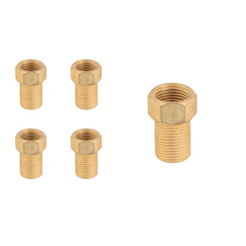 Kit 5 Conexão Extensor Aumento Prolongador Médio Rosca 1/2 2,5cm