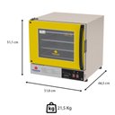 Ver imagem 3 de Kit Forno Turbo Elétrico Progás Plus Digital 127v com Mesa Prp-004 e 4 Bandeja Imeca