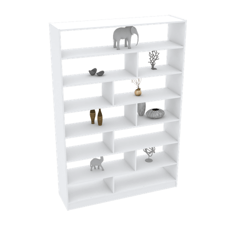 ESTANTE ORGANIZADORA M278.B MDF S FUNDO (QUARTO, SALA, COMÉRCIO) MUNDI MOVEIS