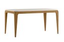 Ver imagem 5 de Conjunto Mesa Jantar Retangular Aurea Tampo Vidro 6 Cadeiras:off White / Ypê