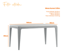 Ver imagem 6 de Conjunto Mesa Jantar Retangular Aurea Tampo Vidro 6 Cadeiras:off White / Ypê