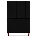 Ver imagem 5 de Cabeceira Solteiro 100 Cm com Frame Carla Suede Preto Artte