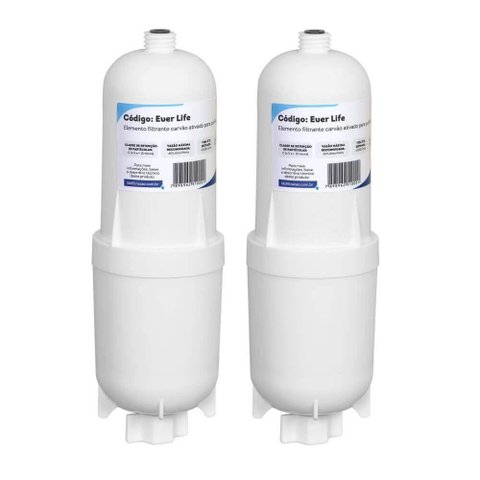 2 Refil Filtro Bbi Everlife Purificador Soft Everest Slim Cor Branco