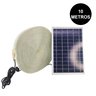 Fita de Led Solar com Placa Solar Iluminação Decoração Sanca Teto Gesso Rebaixado Luz Casa Comercio  - 3