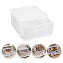 Ver imagem 1 de Organizador Gaveteiro Rattan Multiuso Plastico Resistente Escritorio Quarto Transparente Nitron
