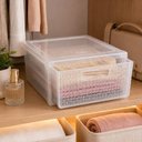 Ver imagem 5 de Organizador Gaveteiro Rattan Multiuso Plastico Resistente Escritorio Quarto Transparente Nitron