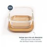 Conjunto de Potes de Vidro com Tampa de Bambu 3 Peças Oikos - 6