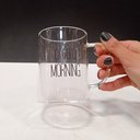 Ver mais imagens de Caneca de Borossilicato 450ml Transparente 11x8x8cm Café Chá Leite Chocolate
