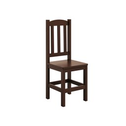 Conjunto Mesa Castanho De Madeira Maciça 88x88 + 4 Cadeiras Madeira Para Cozinha Sala De Jantar  Sfa - 3