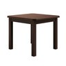 Conjunto Mesa Castanho De Madeira Maciça 88x88 + 4 Cadeiras Madeira Para Cozinha Sala De Jantar  Sfa - 2