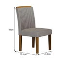 Ver imagem 5 de Cadeira para Mesa de Jantar 2 Unidades Jade Mdf - Leifer