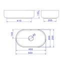 Ver imagem 5 de Cuba de Apoio Deca 50x30 L.14050.94 Oval Ébano Fosco
