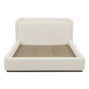 Ver imagem 7 de Cama Japonesa Casal com Cabeceira Arredondada Lumie Bouclé Gelo - Nexta Casa