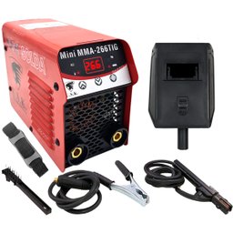 Maquina Solda Inversora Mini Mma 266 Tig Eletrodo USK 220V - 1