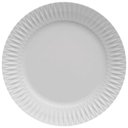 Ver imagem 1 de Kit 20 Pratos Rasos de Porcelana Germer Branca 26,5cm Relevo Diamante Restaurante Mesa Posta