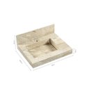 Ver imagem 6 de Conjunto para Banheiro com Espelheira, Gabinete, Lavatório em Porcelanato com Cuba Esculpida