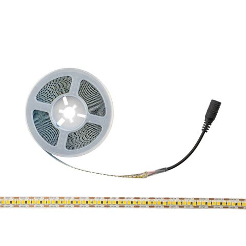 Fita Led 2835 5m 18w/m 2600lm/m 3000k Adesiva C/ Rabicho P4 Fêmea St3114