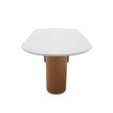 Ver imagem 3 de Mesa de Jantar Flórida Oblongo - Tampo 160x90cm Branco/vidro Off-white