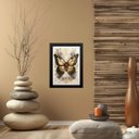 Ver imagem 1 de Quadro Decorativo Borboleta Elegante 24x18cm:moldura Preta
