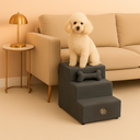 Ver imagem 7 de Escada Pet Escadinha Cachorro Gato Rampa Pet Ossinho Cinza Escuro